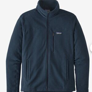 Patagonia Micro Fleece Jacket Navy Size Medium Blue